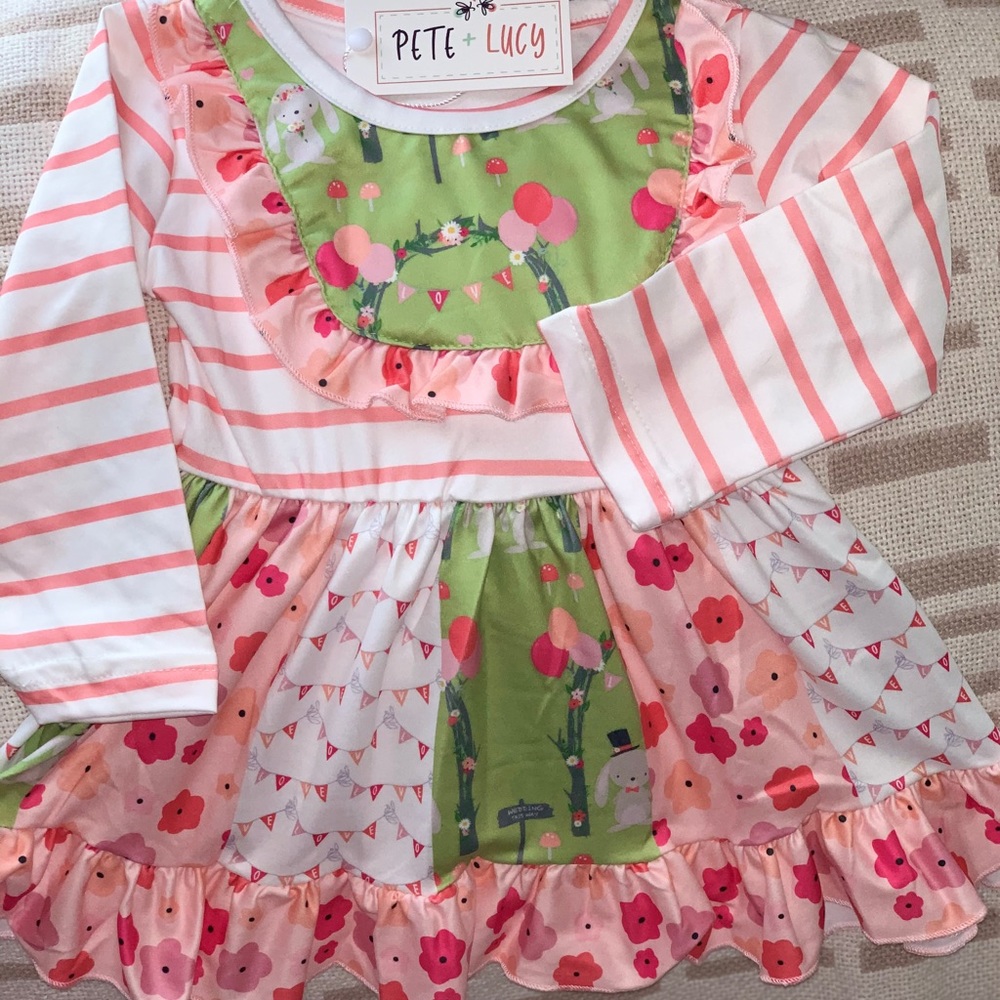 Mr. and Mrs. Bunny Long Sleeve Dress